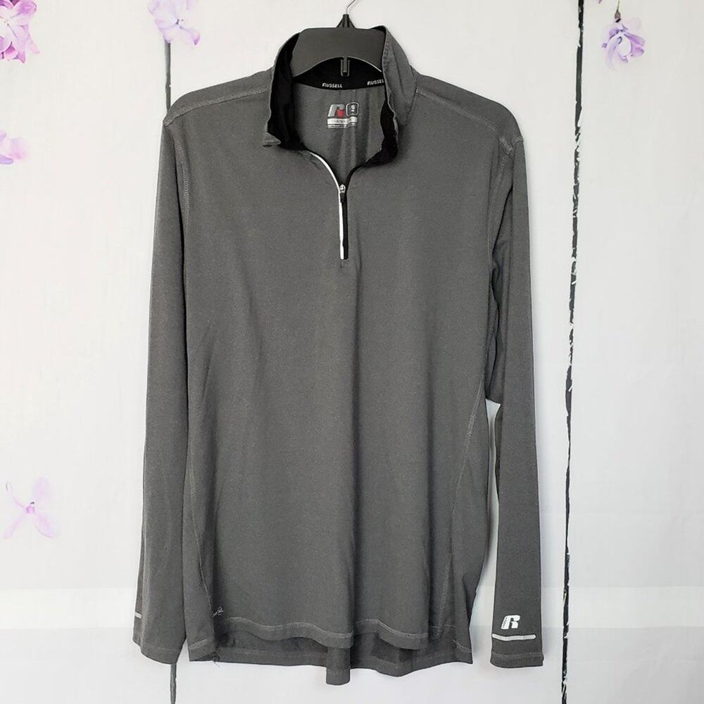 Russell Athletic Training Fit Quarter Zip Performance Shirt L